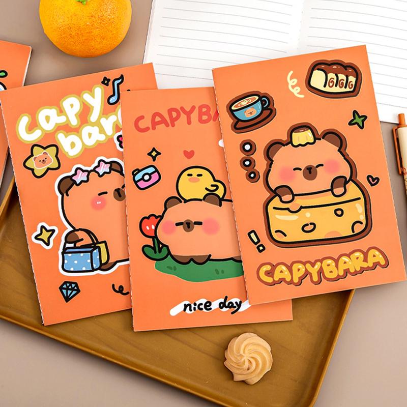 Cartoon Capybara Cute Notepad Diary Notebook Mini Pocket Notepad School Office Supplies Stationery