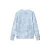 FILA Athletics Tie-Dye All-Over Print Cashew Flower Knit Sports Crewneck Sweatshirt Women sweatshirt Mist-Blue A11W211202FBU