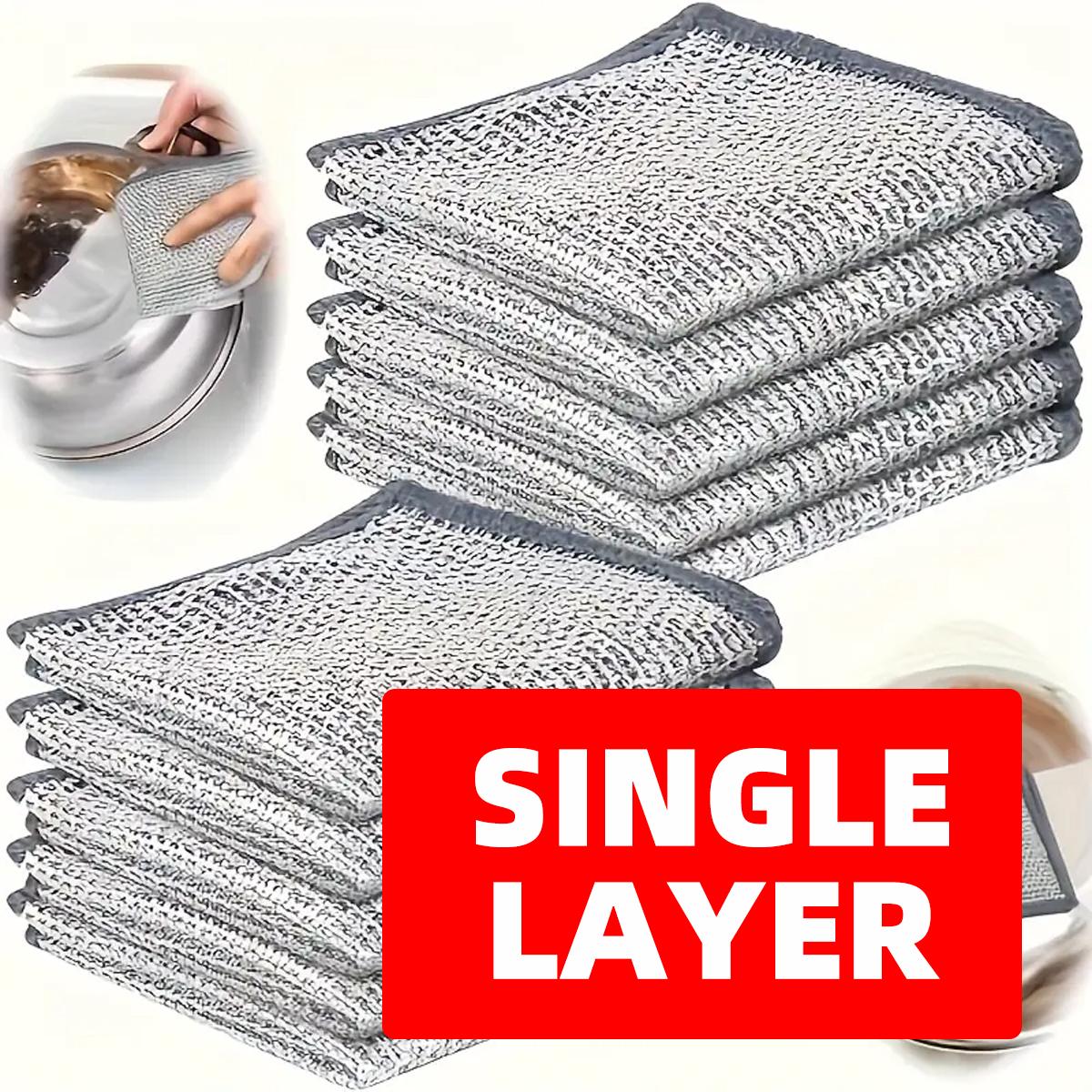 

Thickened Metal Wire Silver Wire Dishcloth Kitchen And Household Dishwashing Cloth No Damage To The Pot Dishwashing Wire Dishclo 1PC