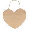 Coeur bois à suspendre 25 x 22 cm