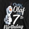 Frozen Childrens/Kids Chillin Like Olaf Heather 7th Birthday Pullover Hoodie