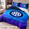 Inter Milan Printed Bedding Set Custom Name Text 1 Duvet Cover 2 Pillowcases For Bedroom