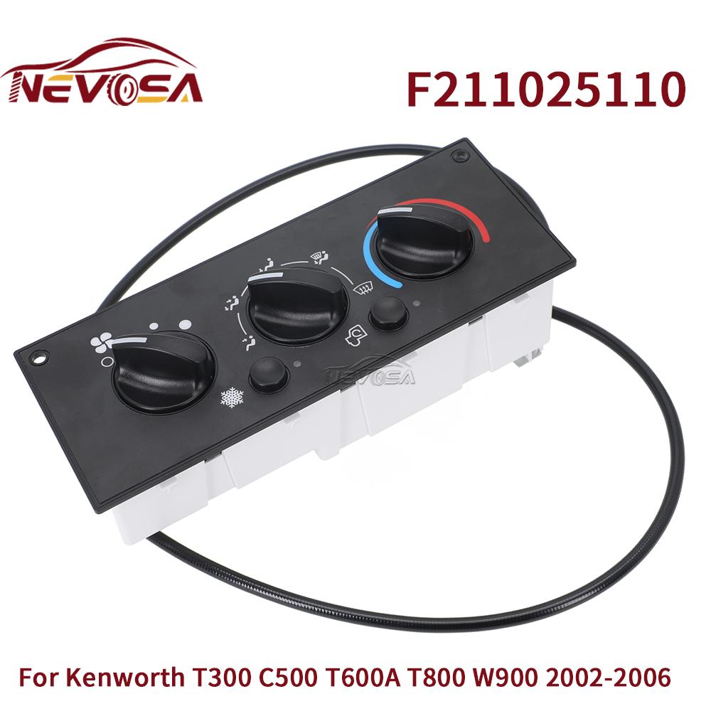 

HVAC For Kenworth T300 C500 T600A T800 W900 2002-2006 AC A/C Heater Control with Blower Motor Switch F211025110 F21-1025-110 F211025110