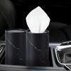 Car Tissue Holder Cylindrical Napkin Holder Box Automotive Napkin Organizer for Car Travel Driving Interior RV Vehicle Commuting