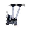 Expansion Serial Card PCI-E to RS232 serial card+parallel card PCI-E Riser Card PCI-E Expansion Card for Desktop AX99100 chip PCIE to Serial Port