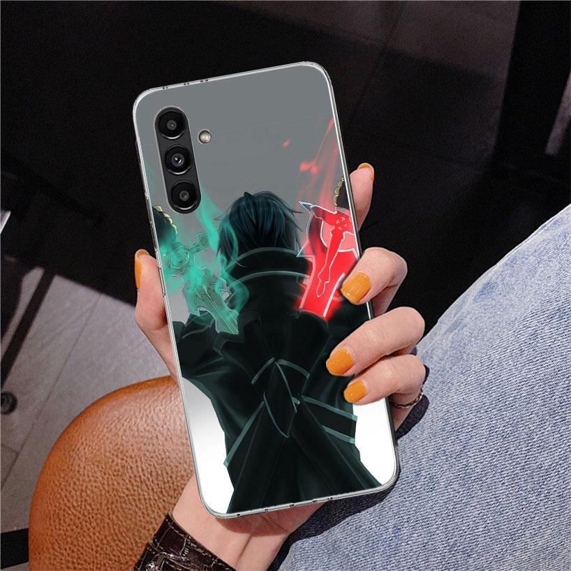 Sword Art Online Kirito Phone Case For Samsung Galaxy A17 A16 A15 A14 A13 A57 A56 A55 A54 A53 A37 A36 A35 A34 A33 A26 A25 A24 A2