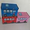 Fabric Storage Bin With Foldable Cover For Car Organizing And Home Use