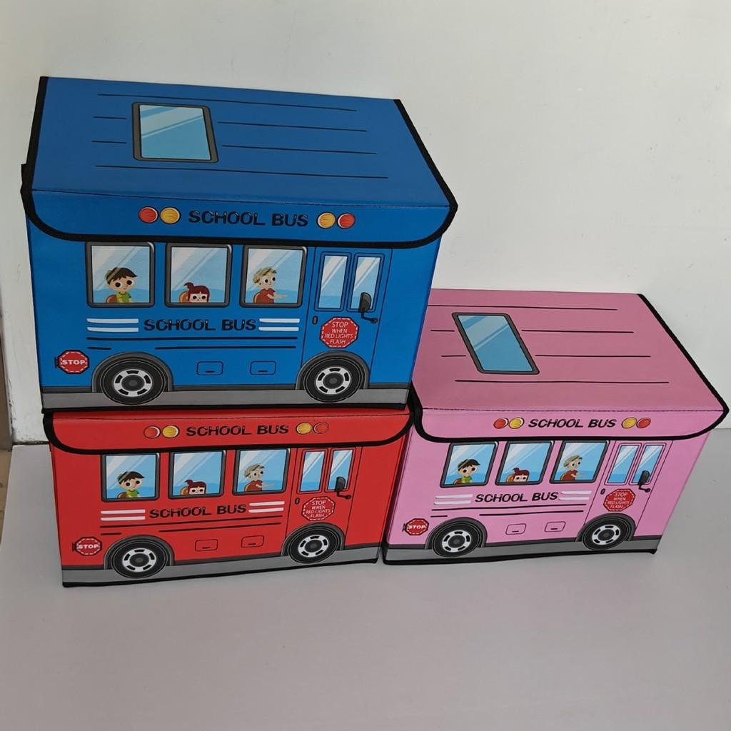 Fabric Storage Bin With Foldable Cover For Car Organizing And Home Use