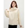 Qiusishuiyi Women's Lamb & Alpaca Wool Blend Scarf Coat