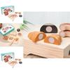 Funny Wooden Simulation Velcro Bread Cutting Game Children Toy Set For Kids Developmental Play