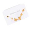 Love Heart & Butterfly Stainless Steel Stud Earrings: Lightning, Cross & Star Titanium Steel Set for Women
