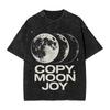 Vintage Washed T Shirt Copy Moon Joy Cotton Tshirts Artemis Ii Hippie Tee Shirt For Male Summer Y2k Funny Casual Clothes