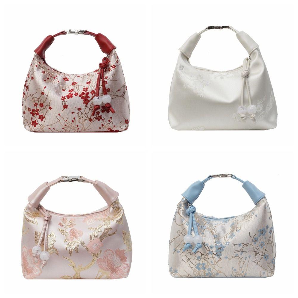 Bestickte Handtasche im chinesischen Stil Canvas Cheongsam Tasche Retro Hanfu Stickerei Handtasche Damen