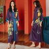 Satin Pajamas Large Size Light Luxury Ice Silk Cool Sense Pajamas Bathrobes Household Apparel