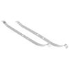 A60durable-Stainless Steel Upgrade Rear Axle Fixed Spring Plate Kit For 1/12 MN82 LC79 RC Car Parts