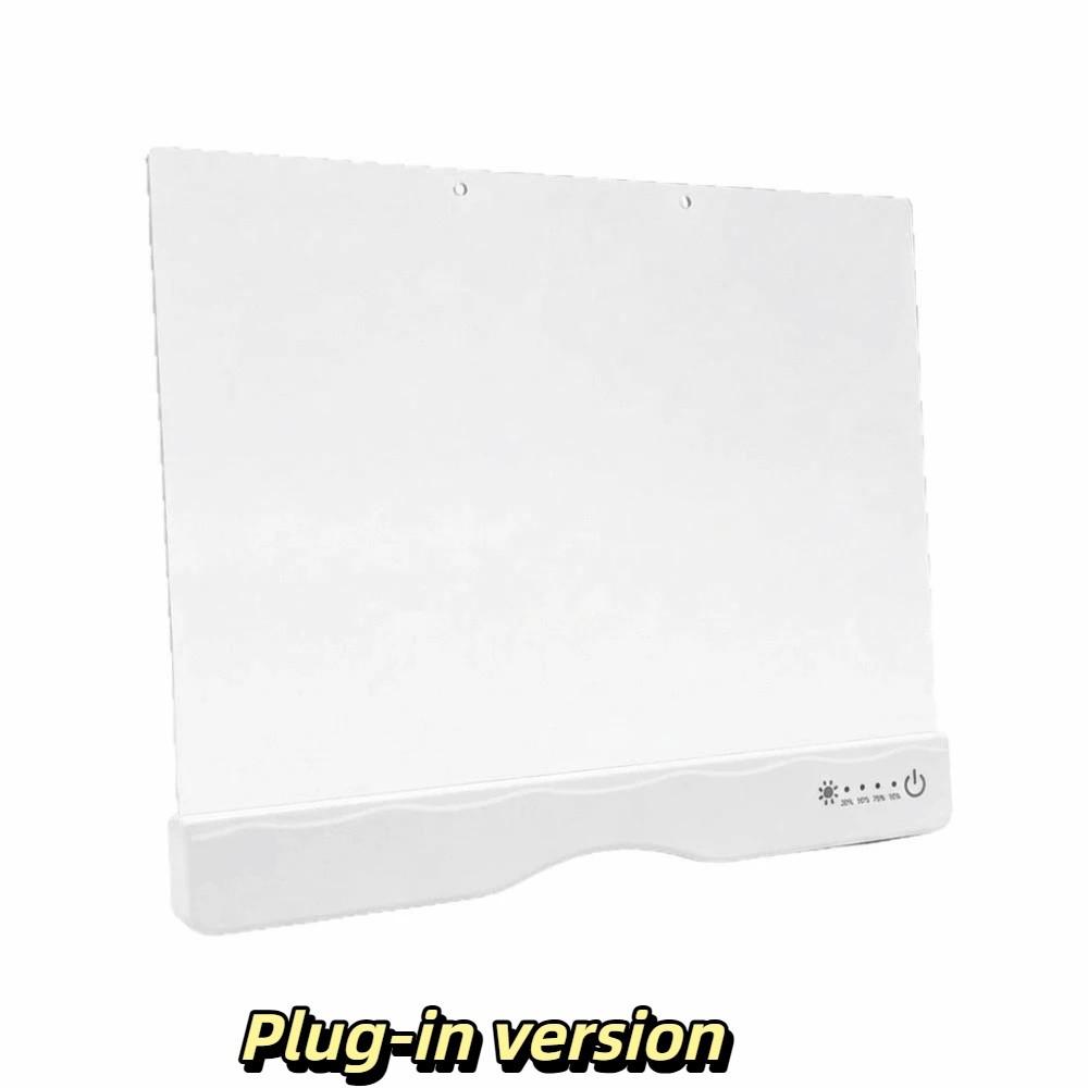 Acrylic Panel Rechargeable Acrylic Message Board Colorful Glow Drawing Board Handwriting