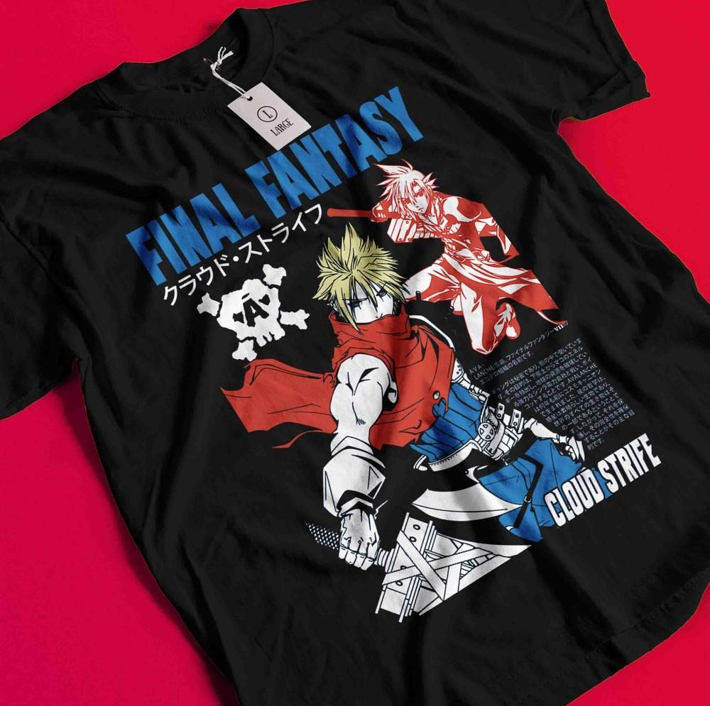 

Final Fantasy VII Rebirth T-Shirt Anime Tee Retro Final Fantasy 7 Rebirth Shirt BB071 3XL