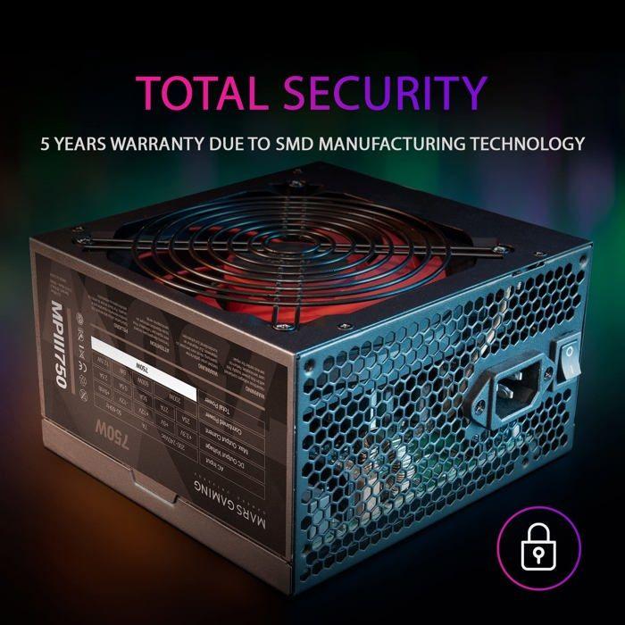 Bloc d’Alimentation Mars Gaming MPIII750 750W 750 W