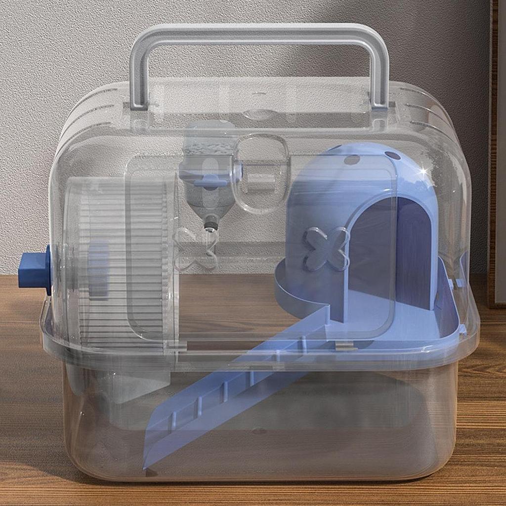Portable Hamster Carrier Cage Breathable Small Animal Handbag Outdoor Pet Outgoing Cage Carrier Case for Chinchilla Squirrel