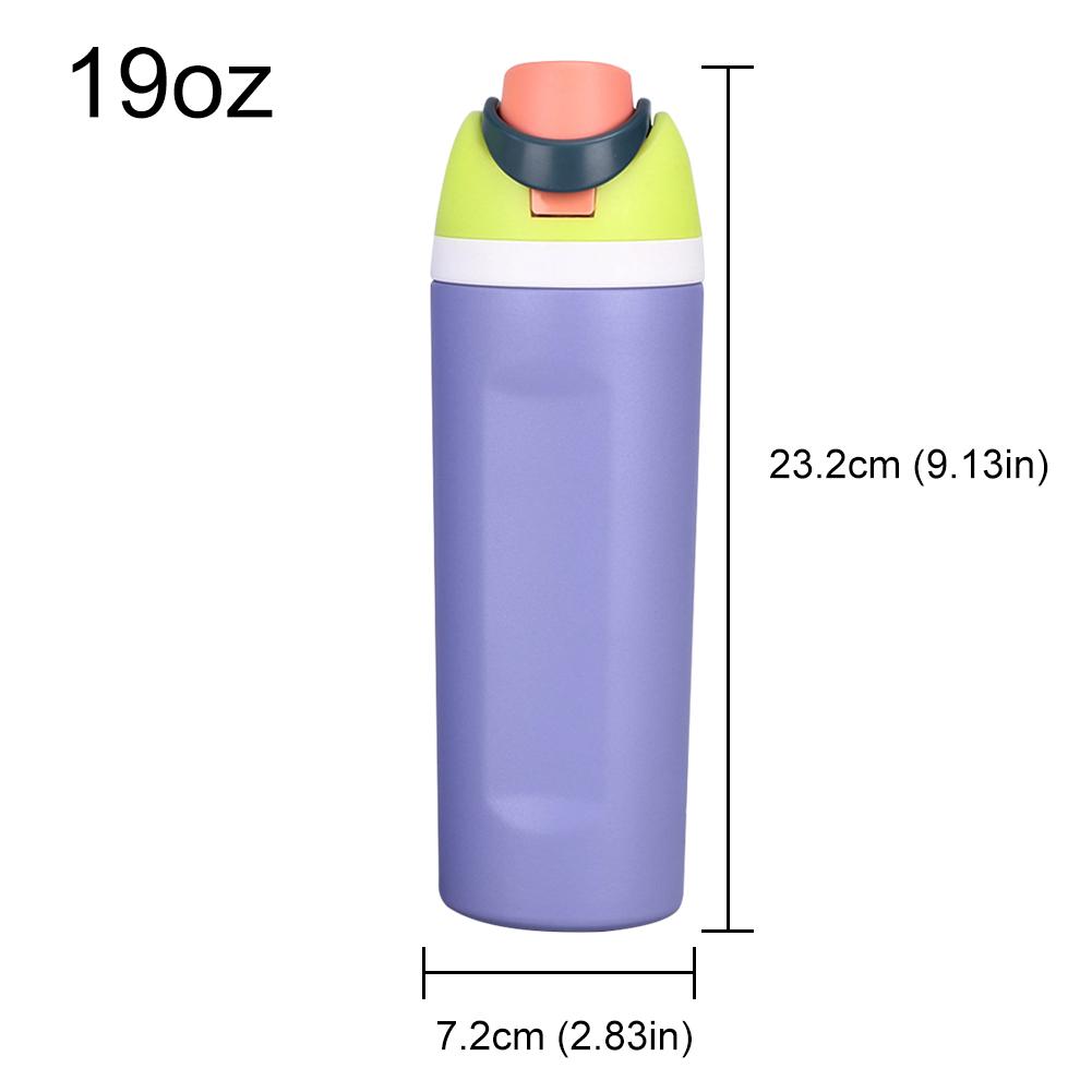 24/32oz Straw Insulated Tumbler with Handle Vacuum Insulated Cup 304 Stainless Steel Vacuum Thermal Insulated Mug for Women Men