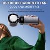 2026 Foldable Air Cooling Rechargeable Fan 3600mAh Portable Mini Handheld Fan 100-Speed Turbo Ice Cooling Fan for Outdoor Travel