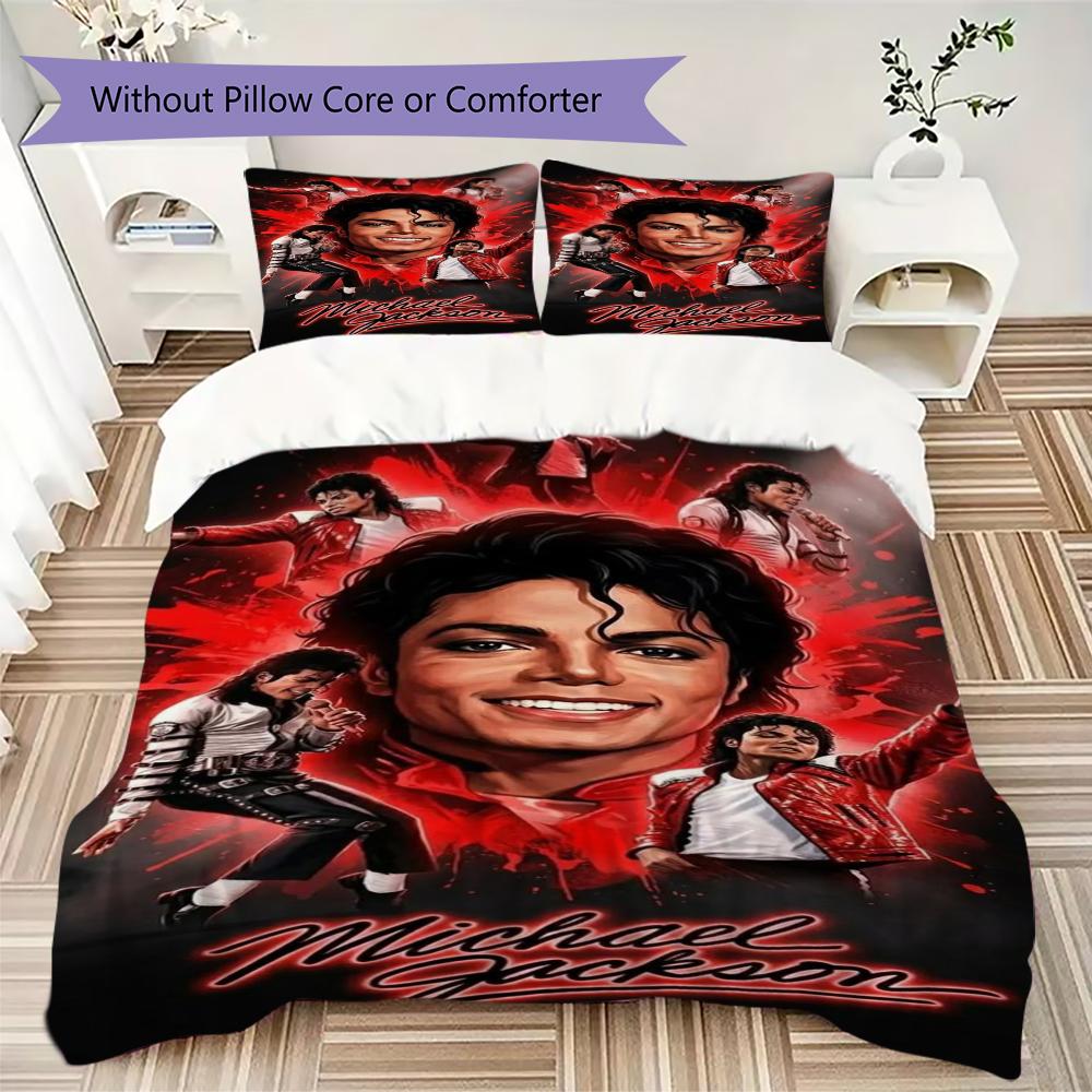 Michael Jackson Pop Legend Threepiece Set 1 Duvet Cover 2 Pillowcase Without Core Without Core Bedding Set Soft And Comfortable