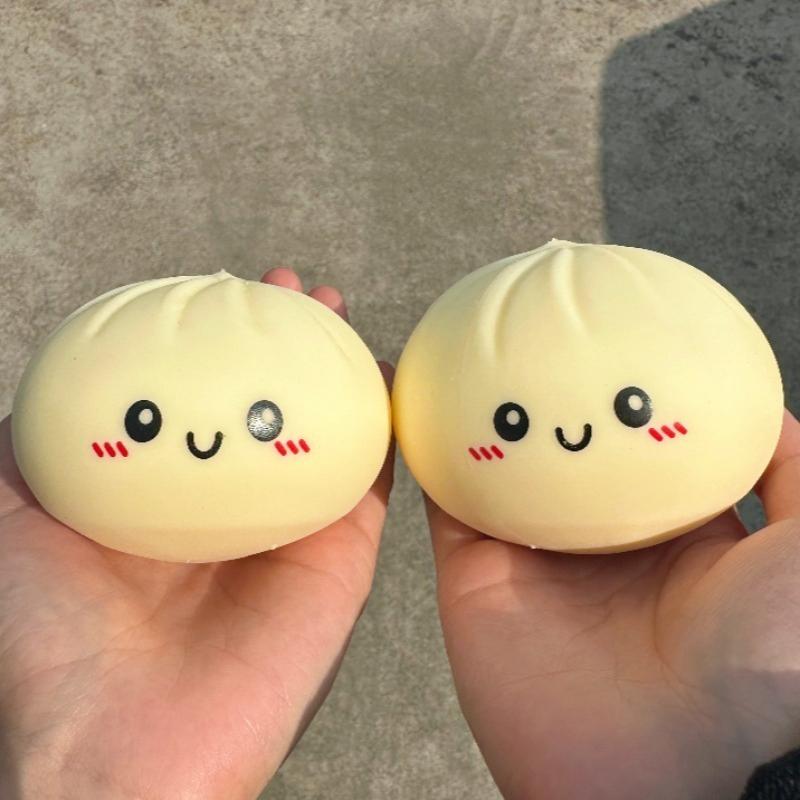 Mačkací dušený plněný bochánek Stresový míček Fidget Senzorické hračky Simulace jídla Mačkací bochánek s parním hrncem Mačkací těsto Míč Hračky Dárky