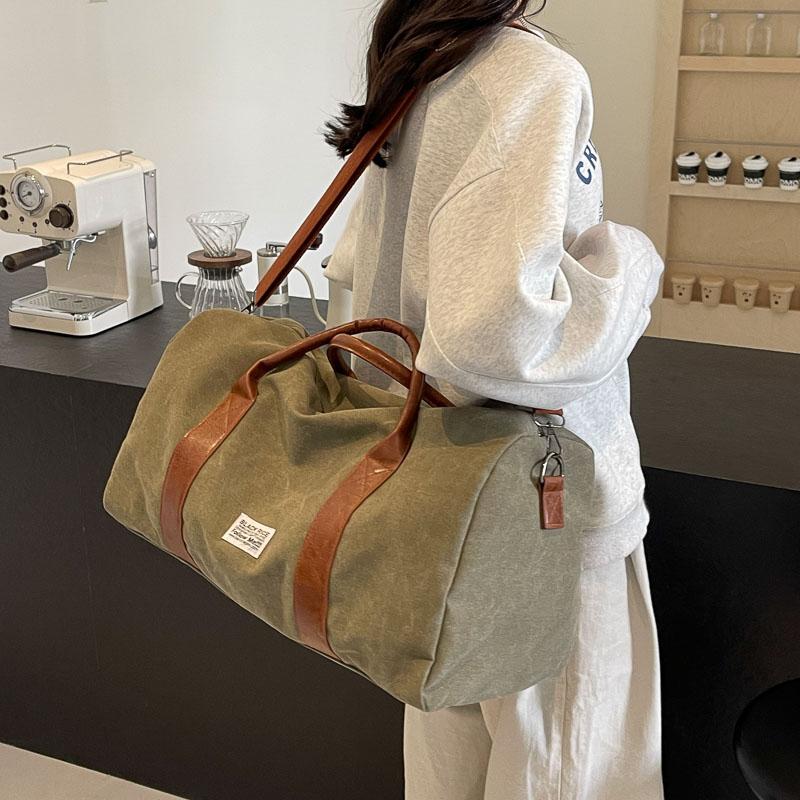 Large Capacity Canvas Zipper Bags for Women Women's Top Handle Bags Women's Travel Tote Bags