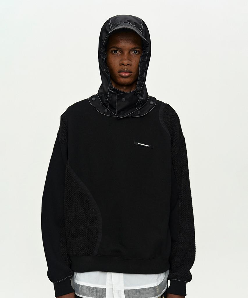 ADSB ANDERSSON BELL Detachable Balaclava Sweatshirt Atb1424M(Black)