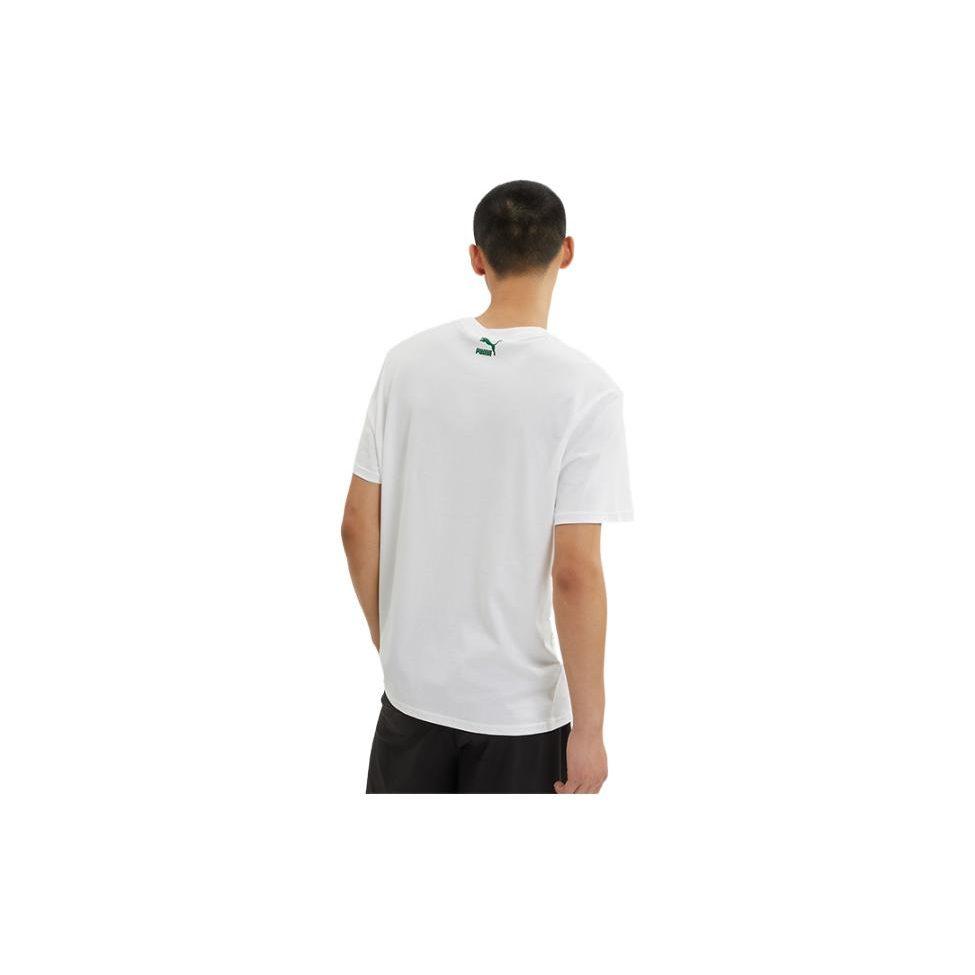 Puma T Shirts Men's White Crew Neck Thin Straight Fit 536913-02