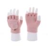 Plush Touchscreen Gloves Warm Flip Cover Gloves Outdoor Half Finger Gloves  For Women Men