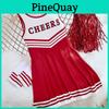 Fashionable Cheerleader Costume With Thick Socks And Hand Flowers Xs To Xl Sizes