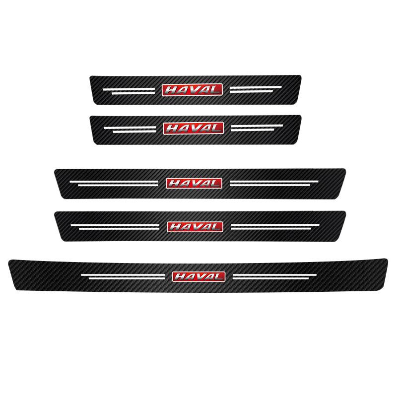 

5Pcs Car Threshold Door Sill Protector Anti Scratch For Haval H6 Jolion H9 F7X F7 Dargo H1 H2 H2S H3 H4 H5 H6-Coupe H7 H8 F5 M6 For Haval