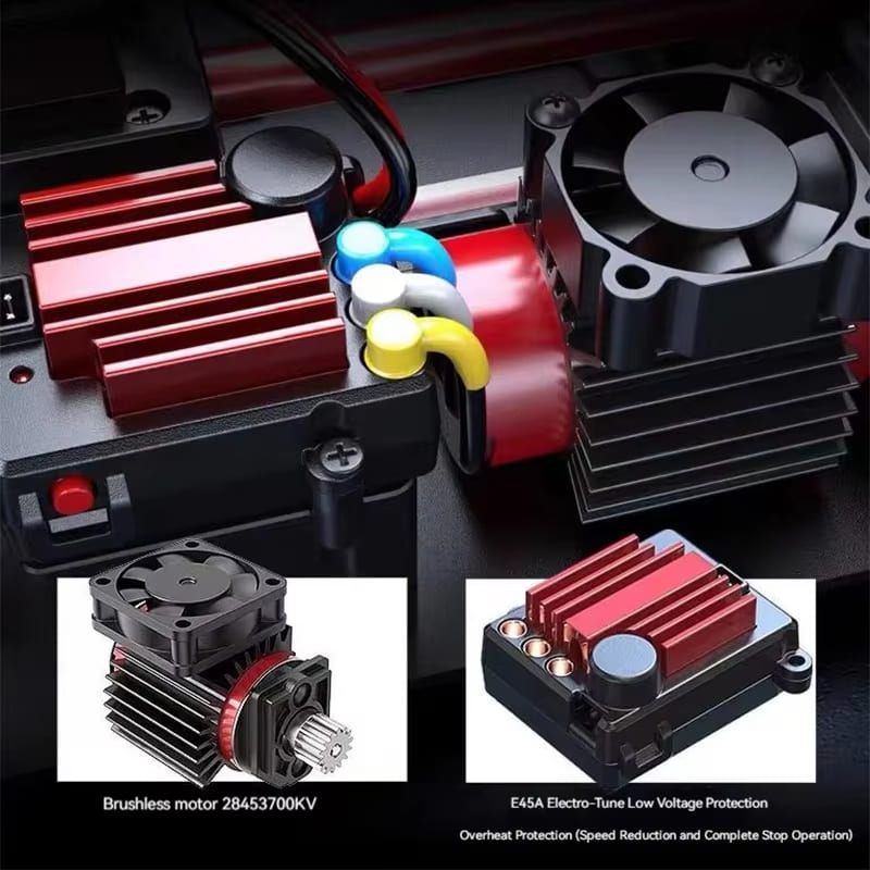 Nuova Auto RC Drift in Scala 1/14 2.4G 45km/h Auto da Rally Drift ad Alta Velocità Brushless Off-Road Auto Radiocomandata Giocattolo per Bambini Adulti Regalo per Ragazzo