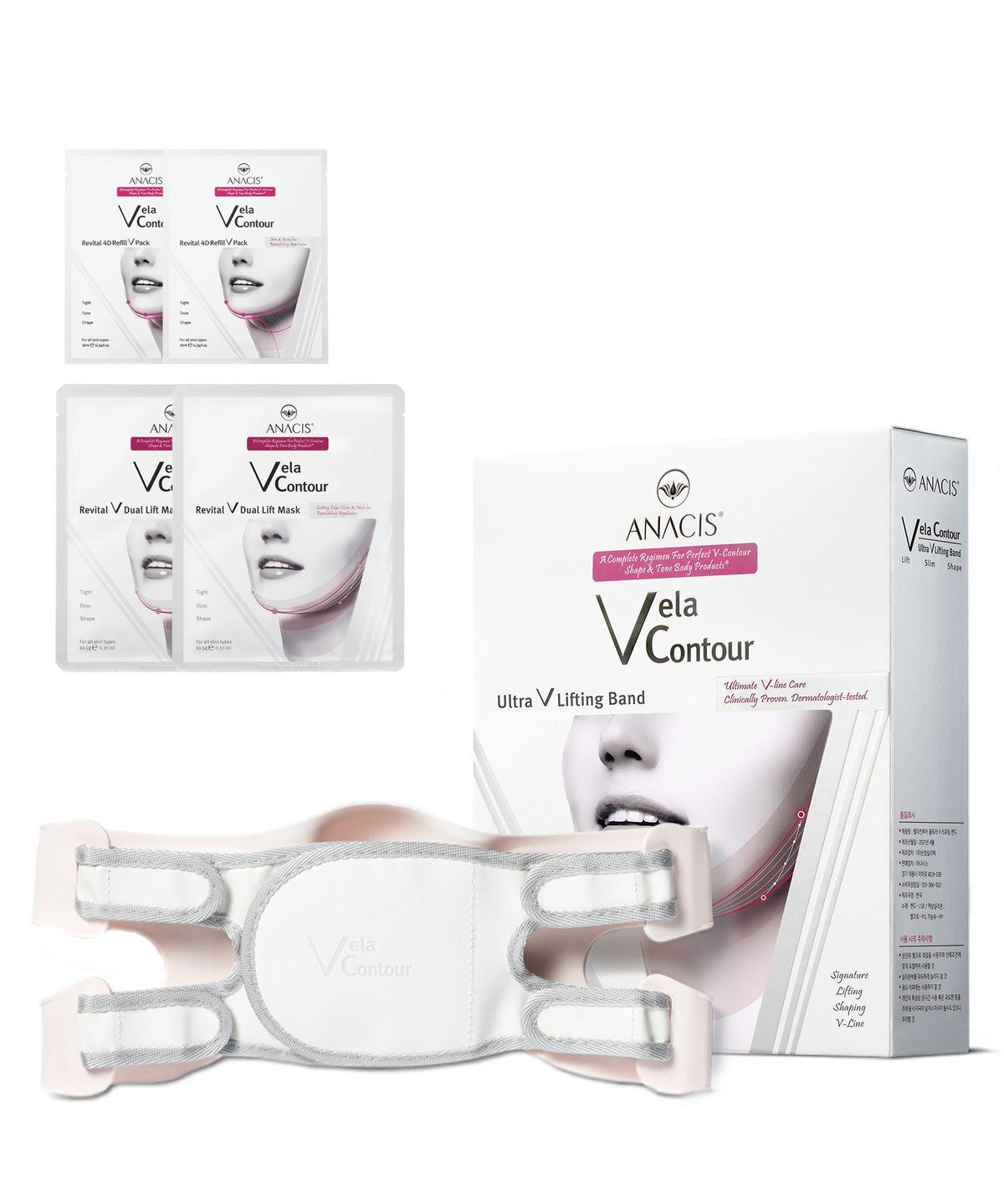 Anasis V-Line Lifting Band + 2 Neck Wrinkle Packs + 2 Lifting Packs