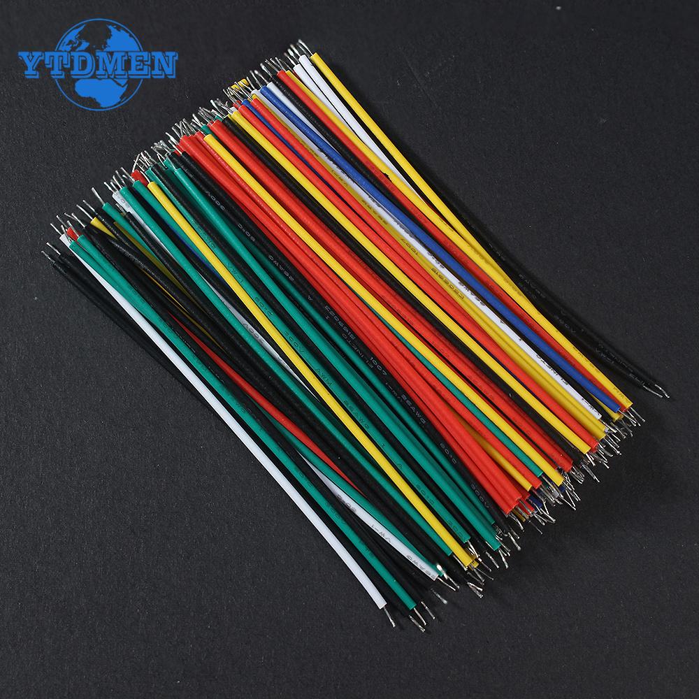 120PCS Electronic Wire 24AWG 26AWG Tin-Plated Breadboard PCB Solder Cable 6 Color Jumper Wire DIY Kit High-Quality