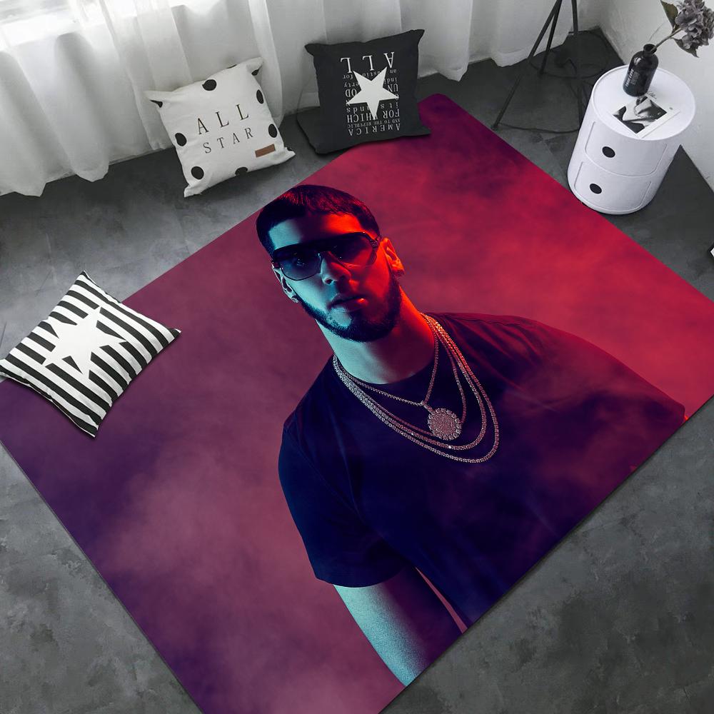 Rapper Anuel AA Floor Mat Non-Slip Laundry Room Mat Laundry Decor Balcony Child Living Room Household Carpets