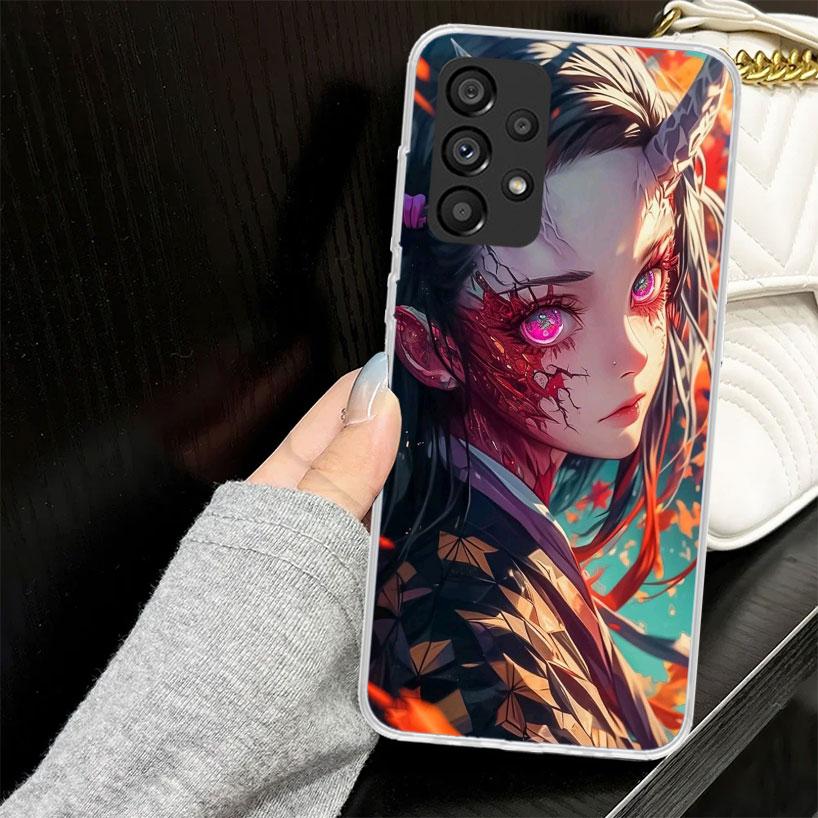 Kamado Nezuko Demon Slayers Case for Samsung Galaxy A52 A42 A32 A22 A12 A51 A50 A02S Phone Cover A41 A31 A21S A40 A30S A20E A10S
