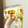 500ml Bus Plastic Water Bottle Cartoon Car Bear Design Water Cup Children Water Jug  Home Use
