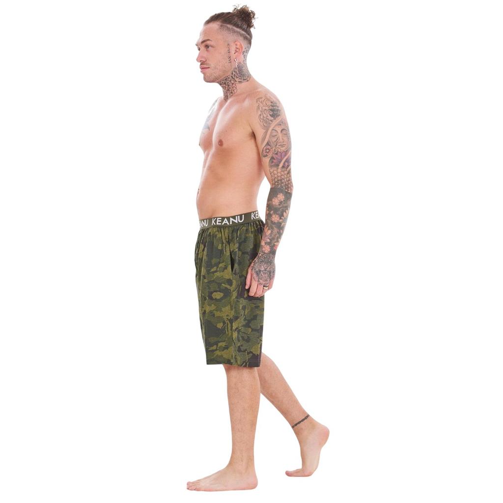 Keanu Mens Camouflage Lounge Shorts (Pack of 2)