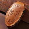 Handmade Genuine Leather Car Key Cover for Hyundai Korea Models Premium Protection Case