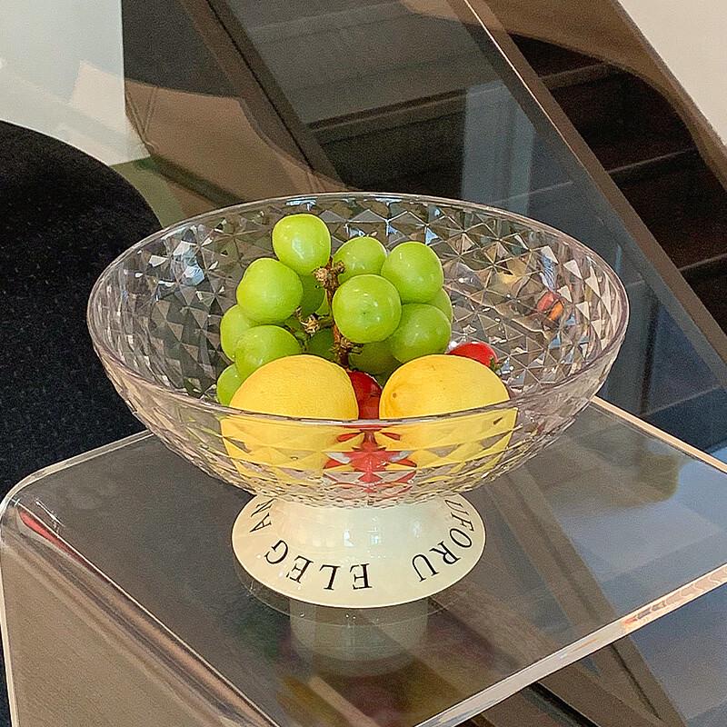 

Transparent Plastic Draining Fruit Plate Set