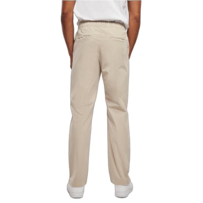 Pantalon droit fendu Urban Classics - beige - L