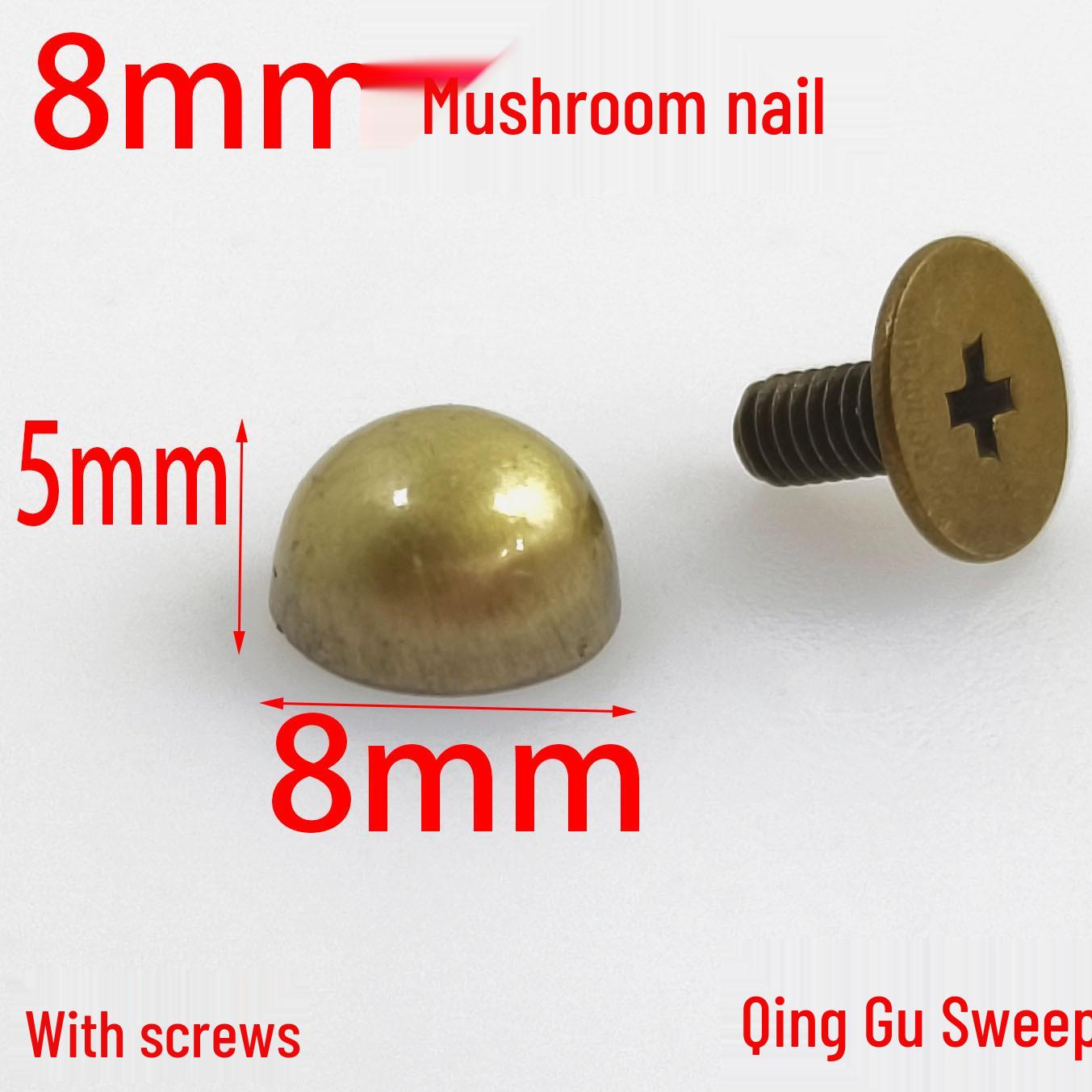 

Vintage Blue Mushroom Nail & Screw Set for Leather & DIY Projects