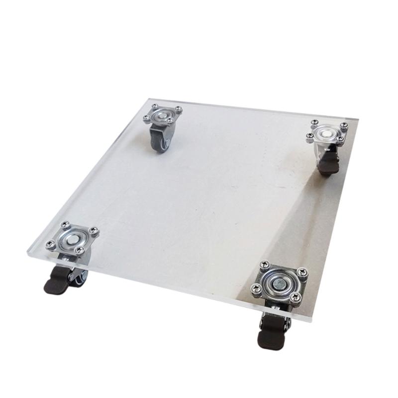 Supporto Robusto per Piante con Ruote Supporto per Piante a Ruote Quadrato Supporto per Piante in Metallo Adatto per Interni Esterni