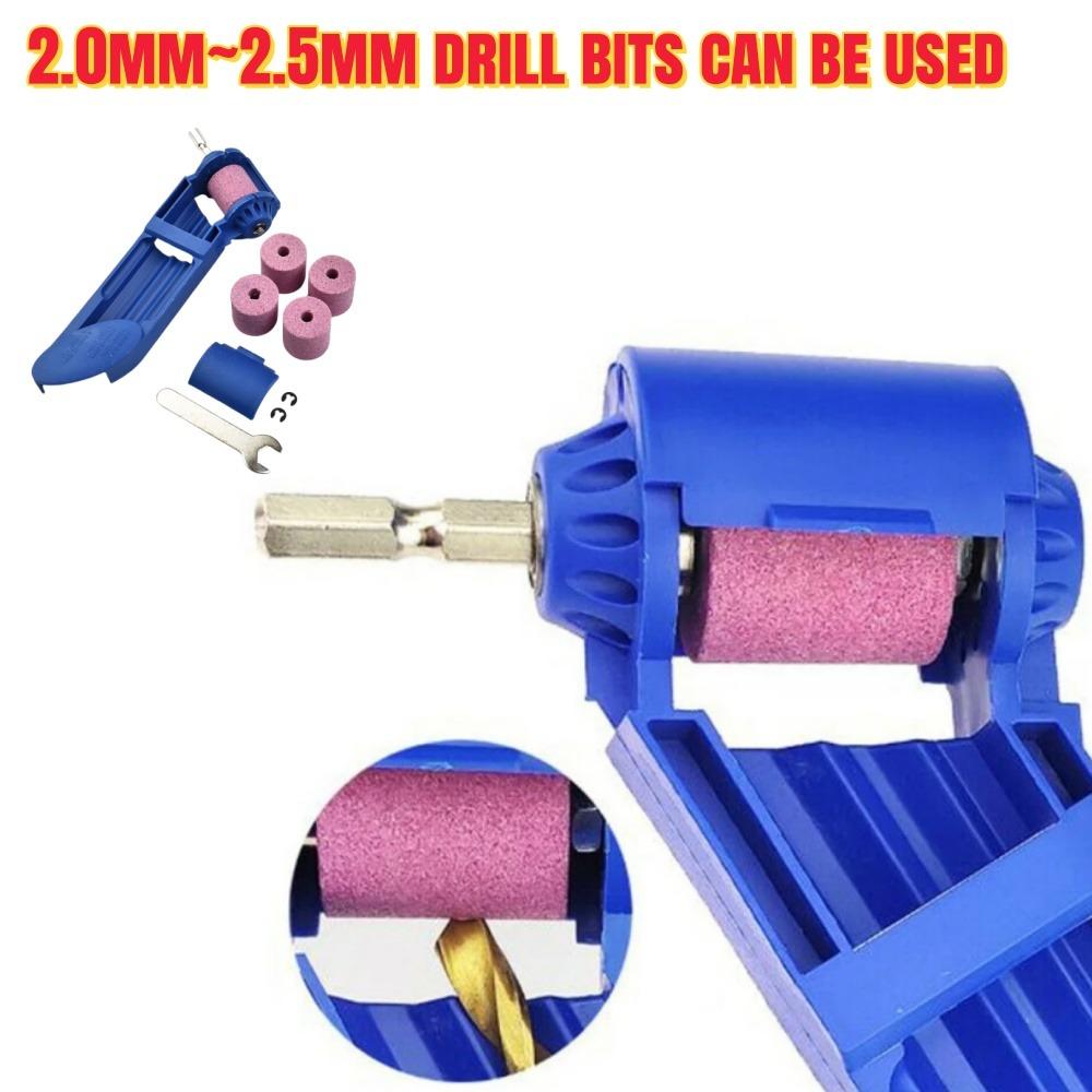 1 Set Portable Drill Bit Sharpener Corundum Grinding Wheel Bit Tool Drill Bit Sharpening Machine Grinder Polishing