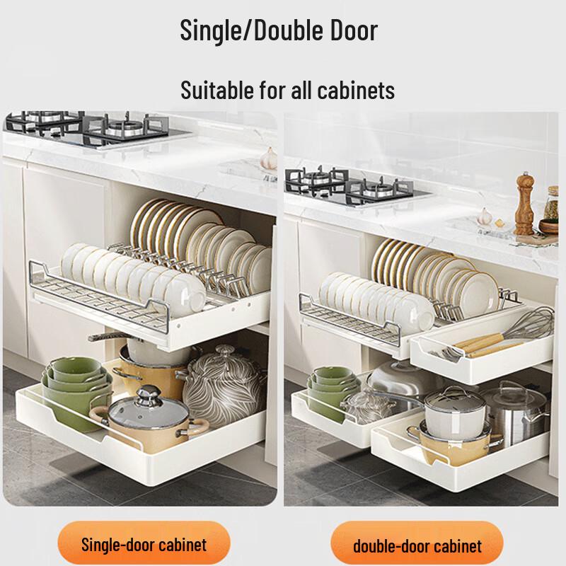 Stainless Steel Pull-out Cabinet Organizer
