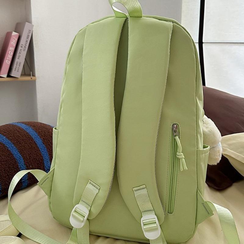 School bag new high value fresh sweet candy color backpack junior high school students lightweight travel backpack