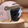 3C Helmet for Electric Vehicles - All-Season, Universal Fit, Winter Warmth, Hidden Lens, One Size for Girls.