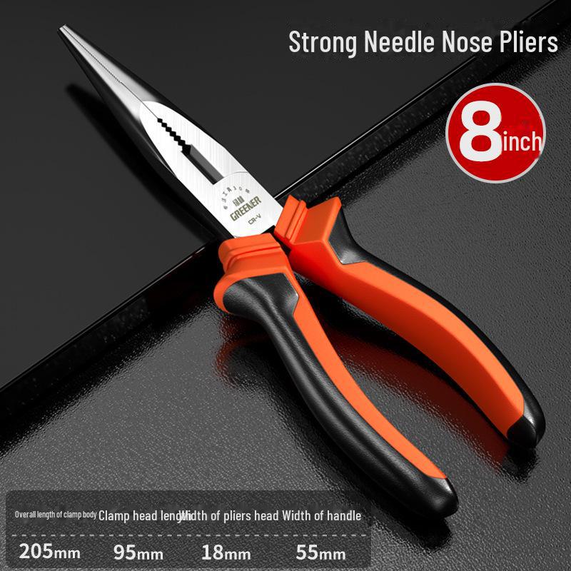 Green Forest 8-Inch Multi-Function Wire Cutters & Pliers – Industrial-Grade Hand Tool for Electricians